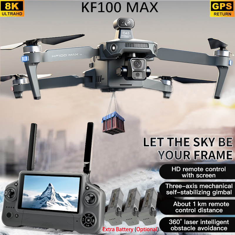 Drone Gimbal - KF100 MAX GPS Drone 4K Camera
