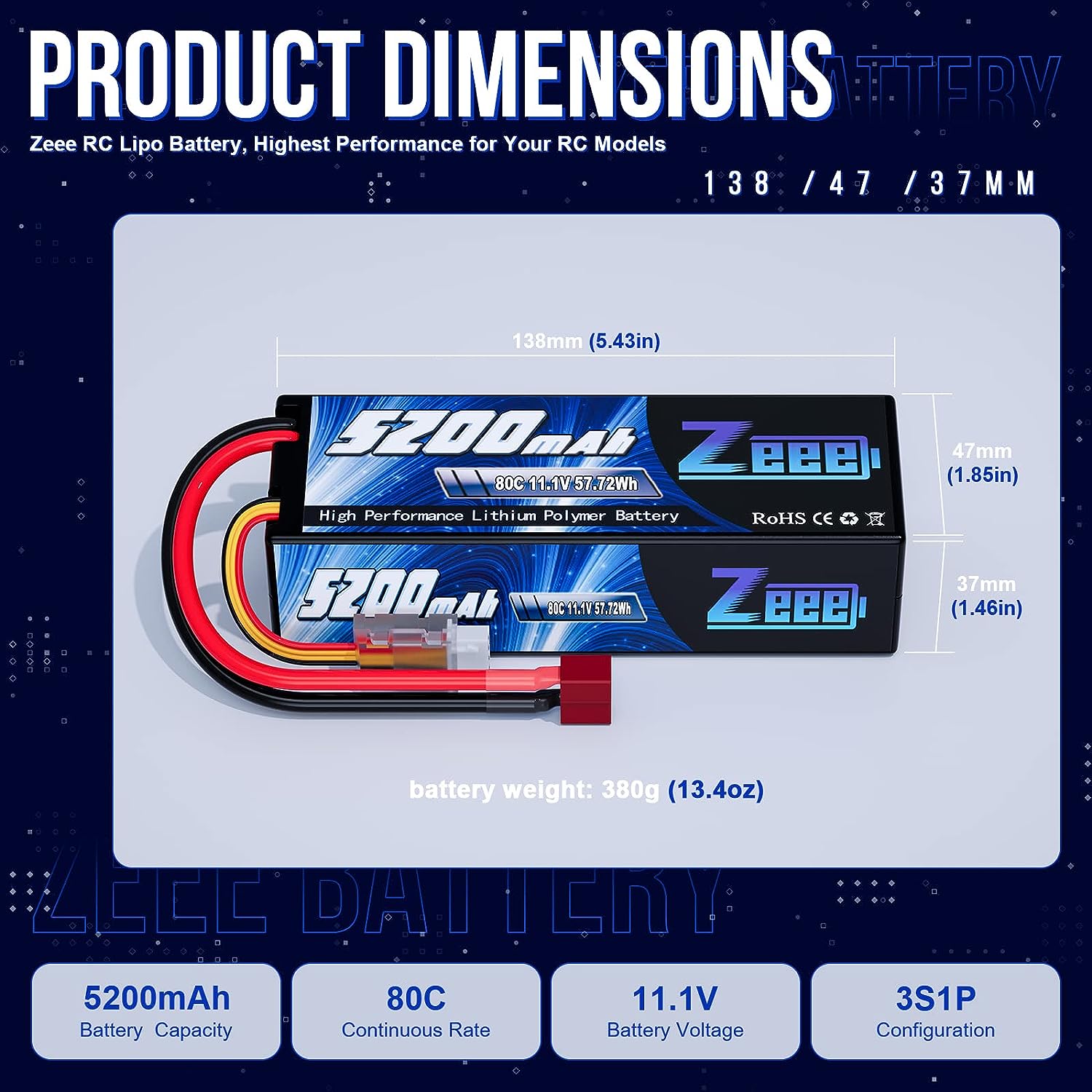 1/2pcs Zeee 3S 5200mAh Lipo Ba - Drone Power Distribution Board 评论和价格