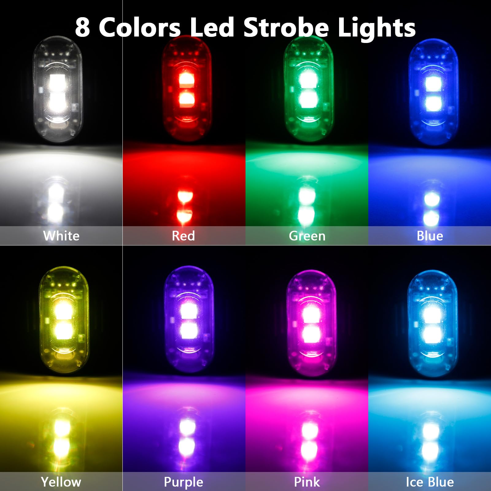 4 Pcs Led Strobe Lights with R - Drone Led Light 评论和价格