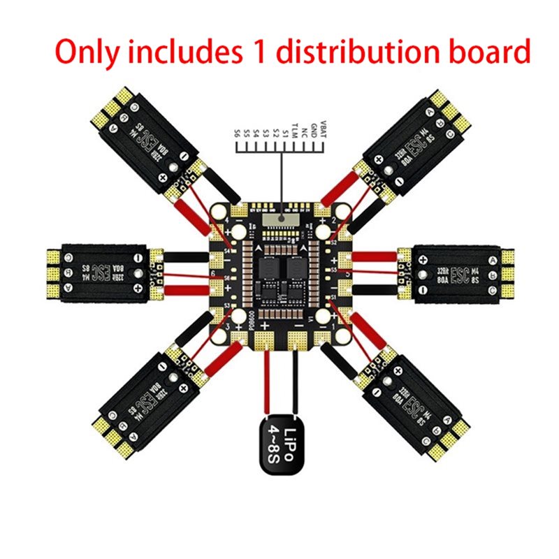 【CYBER MONDAY】1 Pc PDB600A 8S  - Drone Power Distribution Board 评论和价格