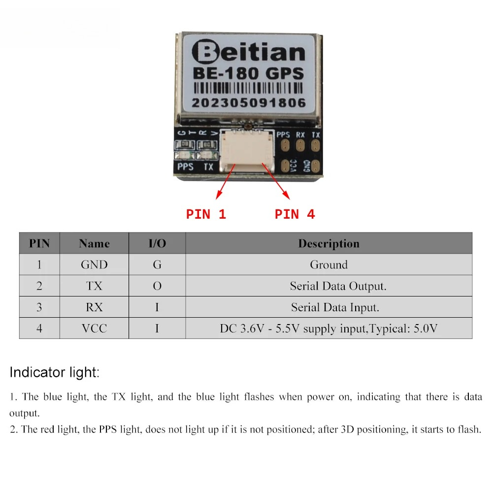 1/2/5PCS Beitian BE-180 GPS Mo - Drone Gps Module 评论和价格